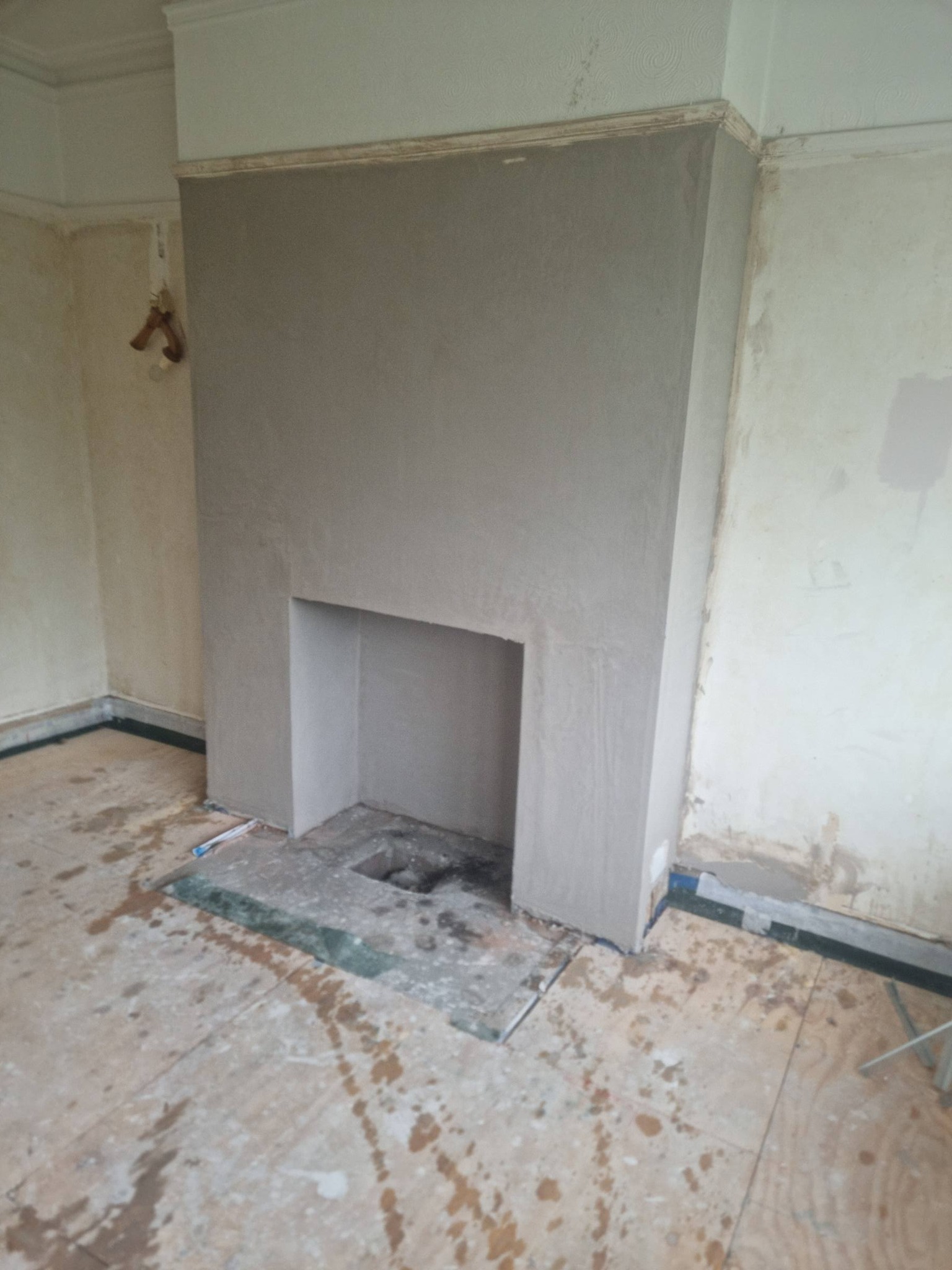 Fireplace Plaster Restoration